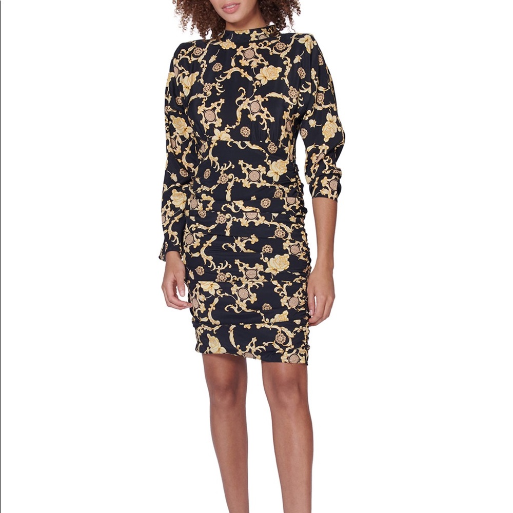 Veronica Beard Amile Silk Long-sleeve Dress Sz: 4